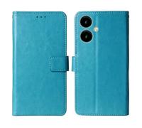 Cheshaoping Flip Premium Retro Business Cuir Housse Coque Etui Cas Couverture Protecteur Téléphone Case Portefeuille Cover pour SPC WUUM One 5" (Bleu)