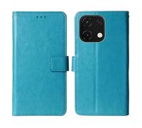 Cheshaoping Flip Premium Retro Business Cuir Housse Coque Etui Cas Couverture Protecteur Téléphone Case Portefeuille Cover pour Logicom Cosmo M2 Pro 6.75" (Bleu)