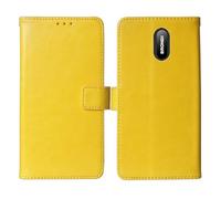 Cheshaoping Flip Premium Retro Business Cuir Housse Coque Etui Cas Couverture Protecteur Téléphone Case Portefeuille Cover pour Brondi Amico Home Nero 1.77" (Jaune)