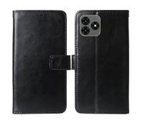 Cheshaoping Flip Premium Retro Business Cuir Housse Coque Etui Cas Couverture Protecteur Téléphone Case Portefeuille Cover pour Hammer Blade Va 5G 6.56" (Noir)