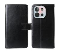 Cheshaoping Flip Premium Retro Business Cuir Housse Coque Etui Cas Couverture Protecteur Téléphone Case Portefeuille Cover pour Novey Force F15 6.56" (Noir)