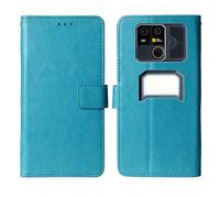 Cheshaoping Flip Premium Retro Business Cuir Housse Coque Etui Cas Couverture Protecteur Téléphone Case Portefeuille Cover pour AGM G3 Pro 5G 6.72" (Bleu)