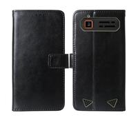 Cheshaoping Flip Premium Retro Business Cuir Housse Coque Etui Cas Couverture Protecteur Téléphone Case Portefeuille Cover pour Gigaset GLX8 Plus 2.4" (Noir)