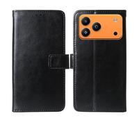 Cheshaoping Flip Premium Retro Business Cuir Housse Coque Etui Cas Couverture Protecteur Téléphone Case Portefeuille Cover pour Oscal Flat 3C Mini 5" (Noir)