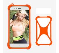 Cheshaoping Housse Case Cover Etui Coque Soft Gel TPU Silicone Bumper Couverture Protecteur Phone Case pour Doro 8885 4.5" Orange