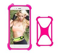Cheshaoping Housse Case Cover Etui Coque Soft Gel TPU Silicone Bumper Couverture Protecteur Phone Case pour Doro 8885 4.5" Rose