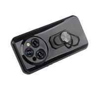 Cheshaoping Housse Case Cover Etui Coque Soft Gel TPU Silicone Bumper Couverture Protecteur Ring Holder Stand Téléphone Case pour Nokia 8210 4G 2.8" Black