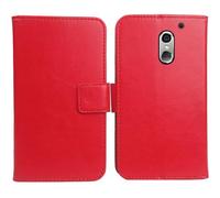 Cheshaoping Housse Coque pour Artfone Smart 500 5" PU Cuir Etui Leather Case Cover Flip Cas Couverture Protecteur Portefeuille Book Wallet (Rouge)