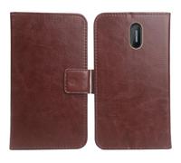 Cheshaoping Housse Coque pour BRONDI Amico Flash 2" PU Cuir Etui Leather Case Cover Flip Cas Couverture Protecteur Portefeuille (Brun)