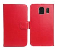 Cheshaoping Housse Coque pour BRONDI Amico Unico+ 2" PU Cuir Etui Leather Case Cover Flip Cas Couverture Protecteur Portefeuille (Rouge)