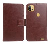 Cheshaoping Housse Coque pour Danew Konnect 557 5.5" PU Cuir Etui Leather Case Cover Flip Cas Couverture Protecteur Portefeuille Book Wallet (Brun)