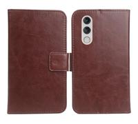 Cheshaoping Housse Coque pour Doogee Blade 20 / Blade 20 Turbo 6.6" PU Cuir Etui Leather Case Cover Flip Cas Couverture Protecteur Portefeuille (Brun)