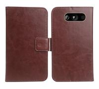 Cheshaoping Housse Coque pour Emporia Euphoria V50 2.4" PU Cuir Etui Leather Case Cover Flip Cas Couverture Protecteur Portefeuille (Brun)
