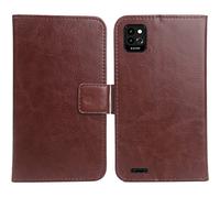 Cheshaoping Housse Coque pour Energizer Ultimate U506s 5" PU Cuir Etui Leather Case Cover Flip Cas Couverture Protecteur Portefeuille Book Wallet (Brun)