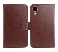 Cheshaoping Housse Coque pour Kyocera Digno SX5 6.1" PU Cuir Etui Leather Case Cover Flip Cas Couverture Protecteur Portefeuille (Brun)