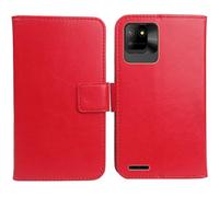 Cheshaoping Housse Coque pour Logicom EZY 2 5" PU Cuir Etui Leather Case Cover Flip Cas Couverture Protecteur Portefeuille (Rouge)
