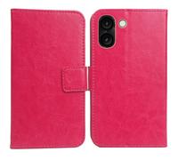 Cheshaoping Housse Coque pour Logicom Orion E1 Plus 6.75" PU Cuir Etui Leather Case Cover Flip Cas Couverture Protecteur Portefeuille (Rose)