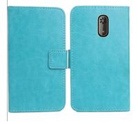 Cheshaoping Housse Coque pour Logicom Posh 402 1.77" PU Cuir Etui Leather Case Cover Flip Cas Couverture Protecteur Portefeuille (Bleu)