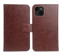 Cheshaoping Housse Coque pour Logicom Sense 6.5" PU Cuir Etui Leather Case Cover Flip Cas Couverture Protecteur Portefeuille (Brun)