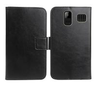 Cheshaoping Housse Coque pour MyPhone Halo C 2.2" PU Cuir Etui Leather Case Cover Flip Cas Couverture Protecteur Portefeuille (Noir)