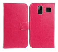Cheshaoping Housse Coque pour MyPhone Halo C 2.2" PU Cuir Etui Leather Case Cover Flip Cas Couverture Protecteur Portefeuille (Rose)