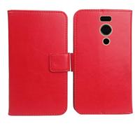 Cheshaoping Housse Coque pour Olympia Joy II 2.4" PU Cuir Etui Leather Case Cover Flip Cas Couverture Protecteur Portefeuille (Rouge)