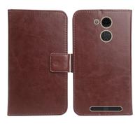 Cheshaoping Housse Coque pour Olympia Neo Mini 5" PU Cuir Etui Leather Case Cover Flip Cas Couverture Protecteur Portefeuille (Brun)