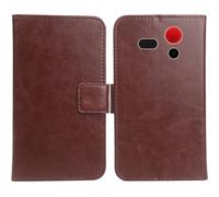 Cheshaoping Housse Coque pour Olympia Star 2.4" PU Cuir Etui Leather Case Cover Flip Cas Couverture Protecteur Portefeuille (Brun)