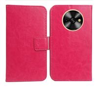 Cheshaoping Housse Coque pour Oukitel C59 / C59 Pro 6.88" PU Cuir Etui Leather Case Cover Flip Cas Couverture Protecteur Portefeuille (Rose)