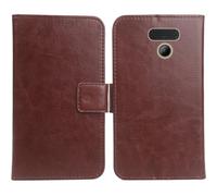 Cheshaoping Housse Coque pour Panasonic KX-TF400EXB 2.4" PU Cuir Etui Leather Case Cover Flip Cas Couverture Protecteur Portefeuille (Brun)