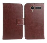 Cheshaoping Housse Coque pour Philips Xenium X900 2.4" PU Cuir Etui Leather Case Cover Flip Cas Couverture Protecteur Portefeuille (Brun)