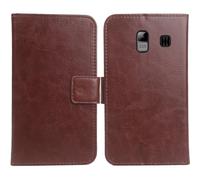 Cheshaoping Housse Coque pour SPC Fortune 2 2.2" PU Cuir Etui Leather Case Cover Flip Cas Couverture Protecteur Portefeuille Book Wallet (Brun)