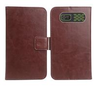 Cheshaoping Housse Coque pour Trevi Forte 80 2" PU Cuir Etui Leather Case Cover Flip Cas Couverture Protecteur Portefeuille (Brun)