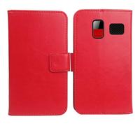 Cheshaoping Housse Coque pour TTfone TT880 1.8 inch PU Cuir Etui Leather Case Cover Flip Cas Couverture Protecteur Portefeuille Book Wallet (Rouge)