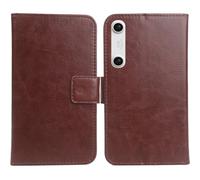 Cheshaoping Housse Coque pour Xreal Beam Pro 6.5" PU Cuir Etui Leather Case Cover Flip Cas Couverture Protecteur Portefeuille (Brun)