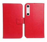 Cheshaoping Housse Coque pour Xreal Beam Pro 6.5" PU Cuir Etui Leather Case Cover Flip Cas Couverture Protecteur Portefeuille (Rouge)