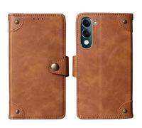 Cheshaoping Housse Téléphone Case Gel Skin pour Jovi Y29s 5G 6.74" Coque Étui Cas Couverture Antichoc Cover Case (Marron)