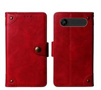 Cheshaoping Housse Téléphone Case Gel Skin pour Maxcom MK241 4G KaiOS 2.4" Coque Étui Cas Couverture Antichoc Cover Case (Rouge)