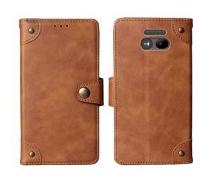 Cheshaoping Housse Téléphone Case Gel Skin pour Panasonic KX-TU260EXB 2.4" Coque Étui Cas Couverture Antichoc Cover Case (Marron)