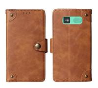 Cheshaoping Housse Téléphone Case Gel Skin pour Panasonic KX-TU400EXG 2.4" Coque Étui Cas Couverture Antichoc Cover Case (Marron)