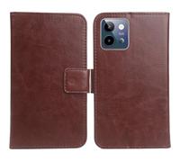 Cheshaoping Housse TPU Silicone Coque pour Lava Storm Lite 5G 6.75" PU Cuir Etui Leather Case Cover Flip Cas Couverture Protecteur Portefeuille (Brun)