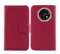 Cheshaoping Veritable Cuir Etui pour Coolpad Cool X80 6.56" Housse Coque Premium Case Cover Flip Cas Couverture Protecteur Leather Wallet (Rose)