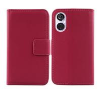 Cheshaoping Veritable Cuir Etui pour CryptoData HidR Evo 6.67" Housse Coque Premium Case Cover Flip Cas Couverture Protecteur Leather Wallet (Rose)