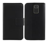 Cheshaoping Veritable Cuir Etui pour Doro PhoneEasy 332 1.8" Housse Coque Premium Case Cover Flip Cas Couverture Protecteur Leather Wallet (Noir)