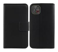 Cheshaoping Veritable Cuir Etui pour Emporia Smart.7 Lite / E7 Lite/Smart.ME7 5.45" Housse Coque Premium Case Cover Flip Cas Couverture Protecteur Leather Wallet (Noir)