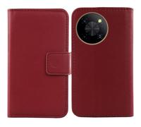 Cheshaoping Veritable Cuir Etui pour Gigaset GP20 6.67" Housse Coque Premium Case Cover Flip Cas Couverture Protecteur Leather Wallet (Rouge Fonce)