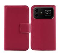 Cheshaoping Veritable Cuir Etui pour Gigaset GX30 6.58" Housse Coque Premium Case Cover Flip Cas Couverture Protecteur Leather Wallet (Rose)