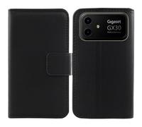 Cheshaoping Veritable Cuir Etui pour Gigaset GX30 6.58" Housse Coque Premium Case Cover Flip Cas Couverture Protecteur Leather Wallet (Noir)