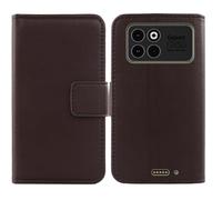 Cheshaoping Veritable Cuir Etui pour Gigaset GX50 6.77" Housse Coque Premium Case Cover Flip Cas Couverture Protecteur Leather Wallet (Marron Fonce)