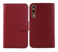 Cheshaoping Veritable Cuir Etui pour Hammer Ventus 5G 6.77" Housse Coque Premium Case Cover Flip Cas Couverture Protecteur Leather Wallet (Rouge Fonce)